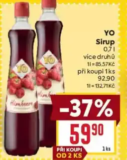 Billa YO Sirup nabídka