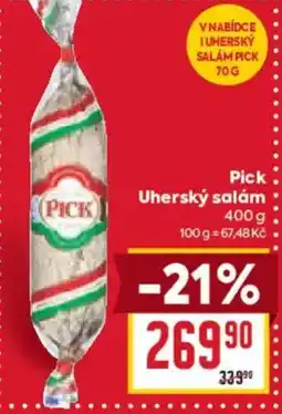 Billa PICK Uherský salám nabídka
