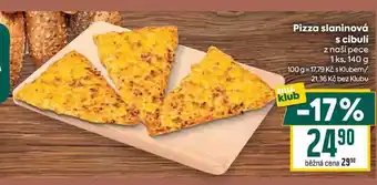 Billa Pizza slaninová s cibulí z naší pece 1 ks, 140 g nabídka