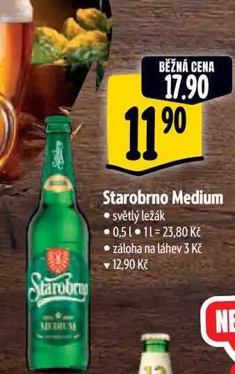 Albert Starobrno Medium 0,5 l nabídka