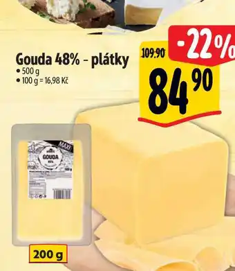 Albert Gouda 48% - plátky 500 g nabídka