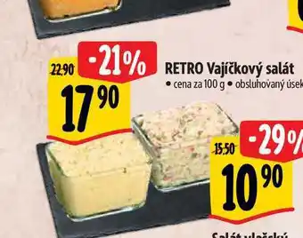 Albert RETRO Vajíčkový salát 100 g nabídka