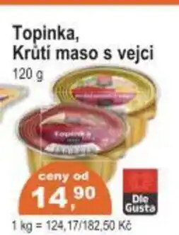 Coop Topinka, Krůtí maso s vejci nabídka