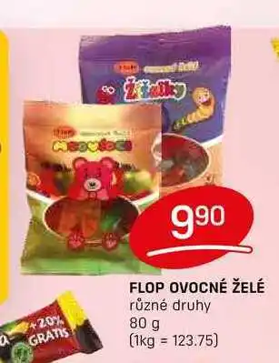 Flop FLOP OVOCNÉ ŽELÉ různé druhy 80 g nabídka