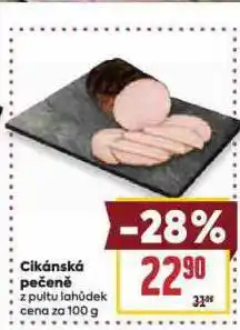 Billa Cikánská pečeně nabídka