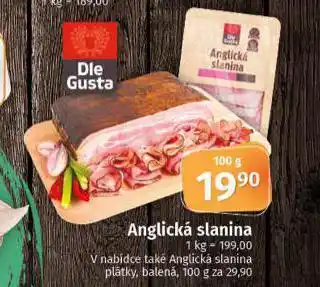 Coop Anglická slanina nabídka