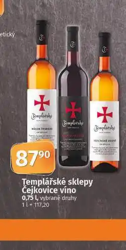 Coop Templářské sklepy čejkovice nabídka