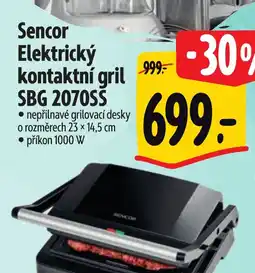 Albert Sencor Elektrický kontaktní gril SBG 2070SS nabídka