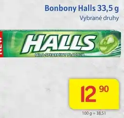 Kubík potraviny Bonbony Halls nabídka