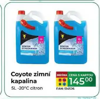 Tamda Foods Coyote zimní kapalina 5L -20°C citron nabídka