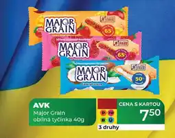 Tamda Foods AVK Major Grain obilná tyčinka 40g nabídka