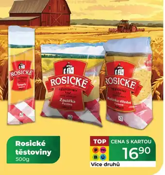 Tamda Foods Rosické těstoviny nabídka