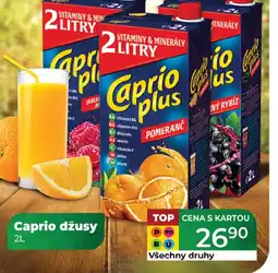 Tamda Foods Caprio džusy nabídka