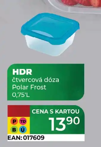 Tamda Foods HDR čtvercová dóza Polar Frost nabídka