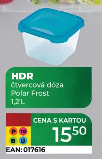 Tamda Foods HDR čtvercová dóza Polar Frost nabídka