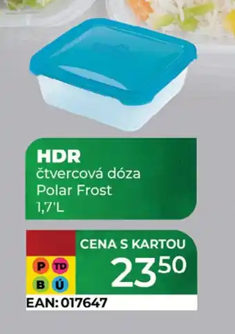 Tamda Foods HDR čtvercová dóza Polar Frost nabídka