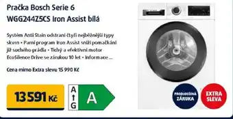 Datart Pračka Bosch Serie 6 WGG244Z5CS Iron Assist bílá nabídka