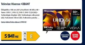 Datart Televize Hisense 43E6NT nabídka