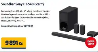 Datart Soundbar Sony HT-S40R černý nabídka