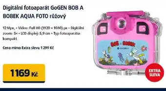 Datart Digitální fotoaparát GOGEN BOB A BOBEK AQUA FOTO růžový nabídka