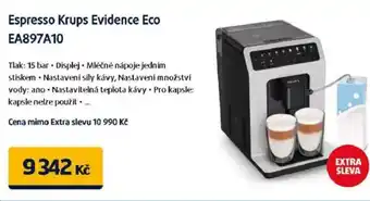 Datart Espresso Krups Evidence Eco EA897A10 nabídka