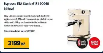 Datart Espresso ETA Storio 6181 90040 béžové nabídka