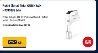 Datart Ruční šlehač Tefal QUICK MIX HT310138 bílý nabídka