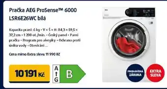 Datart Pračka AEG ProSense™ 6000 LSR6E26WC bílá nabídka