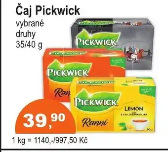 COOP DISKONT Čaj Pickwick nabídka