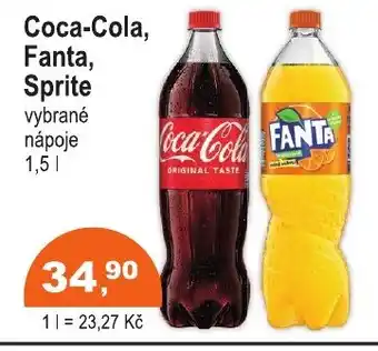 COOP DISKONT Coca-Cola, Fanta, Sprite nabídka