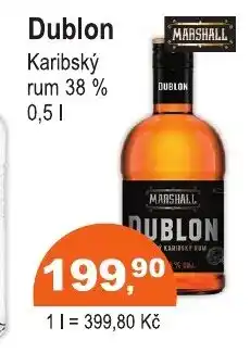 COOP DISKONT Dublon Karibský rum 38 % nabídka