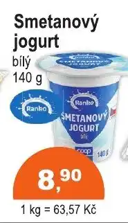 COOP DISKONT Smetanový jogurt bílý nabídka