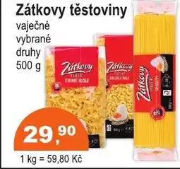 COOP DISKONT Zátkovy těstoviny vaječné nabídka