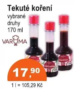 COOP DISKONT Tekuté koření nabídka