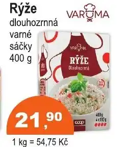 COOP DISKONT Rýže dlouhozrnná varné sáčky nabídka