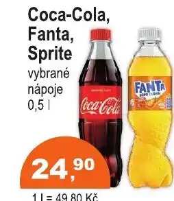 COOP DISKONT Coca-Cola, Fanta, Sprite nabídka