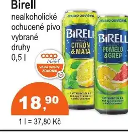 COOP DISKONT Birell nealkoholické ochucené pivo nabídka