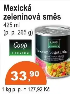 COOP DISKONT Mexická zeleninová směs nabídka