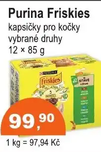 COOP DISKONT Purina Friskies kapsičky pro kočky nabídka