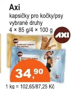 COOP DISKONT Axi kapsičky pro kočky/psy nabídka