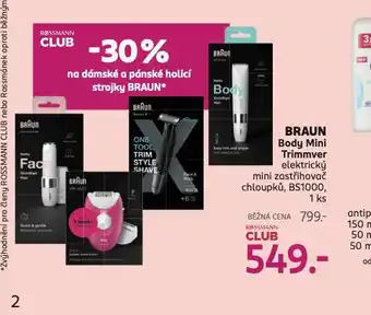 Rossmann Braun body mini trimmver nabídka