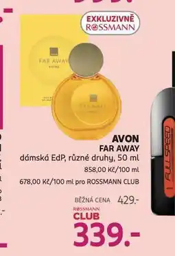 Rossmann Avon far away nabídka