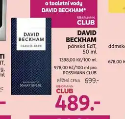 Rossmann David beckham nabídka