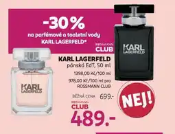 Rossmann Karl lagerfeld pánská edt nabídka