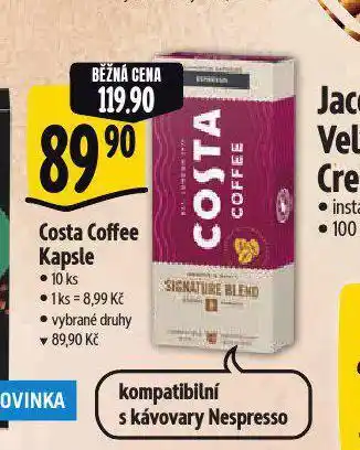 Albert Costa coffee kávové kapsle nabídka