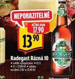 Albert Pivo radegast nabídka