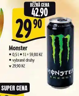 Albert Monster energy drink nabídka