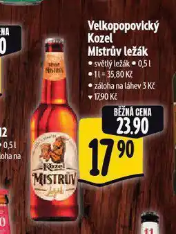 Albert Pivo velkopopovický kozel nabídka
