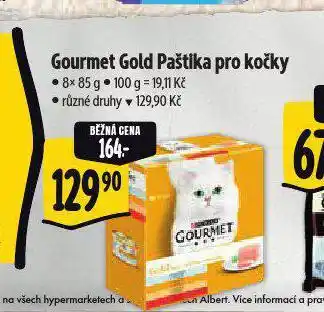 Albert Gourmet gold paštiky pro kočky nabídka