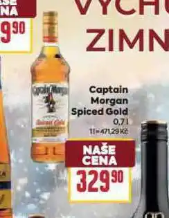 Billa Captain morgan spiced gold nabídka